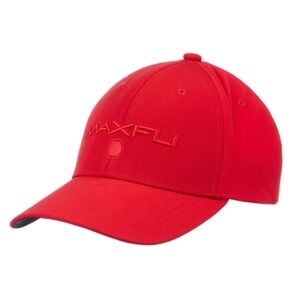 New Maxfli Tech Golf Cap Hat Men's Unisex One Size - Red